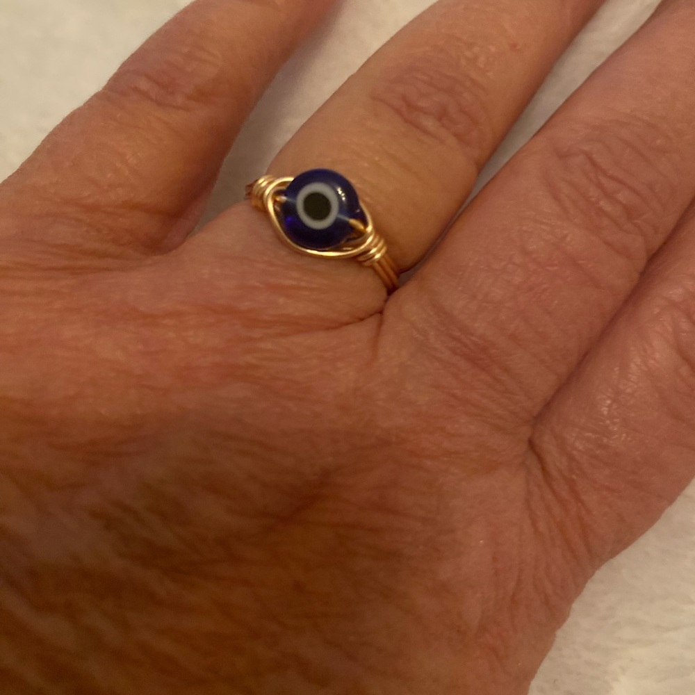 Gold Evil Eye Ring